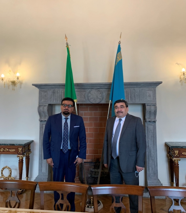 Ambassador Zekriya Meets with Ambassador of Kazakhstan in Rome&nbsp; &nbsp;