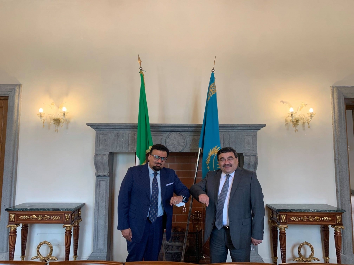 Ambassador Zekriya Meets with Ambassador of Kazakhstan in Rome&nbsp; &nbsp;