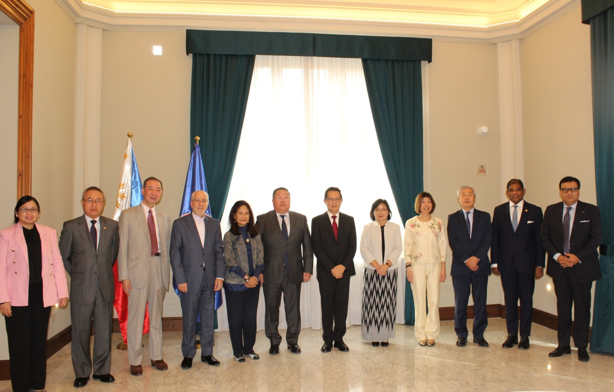 Ambassador Zekriya attended a working luncheon organized by the chair of ESCAP in Rome