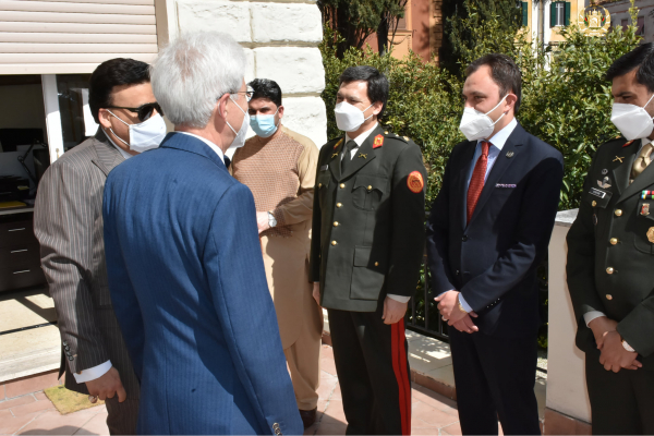 Ambassador of the Islamic Republic of Afghanistan in Rome Meets the Italian Ambassador to Kabul