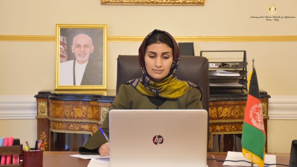 شارژدافیر سفارت جمهوری اسلامی افغانستان در روم، در &laquo;دومین نشست سالانه&raquo; هیاٌت اجرایی برنامه جهانی غذا (WFP) اشتراک و سخنرانی نمود