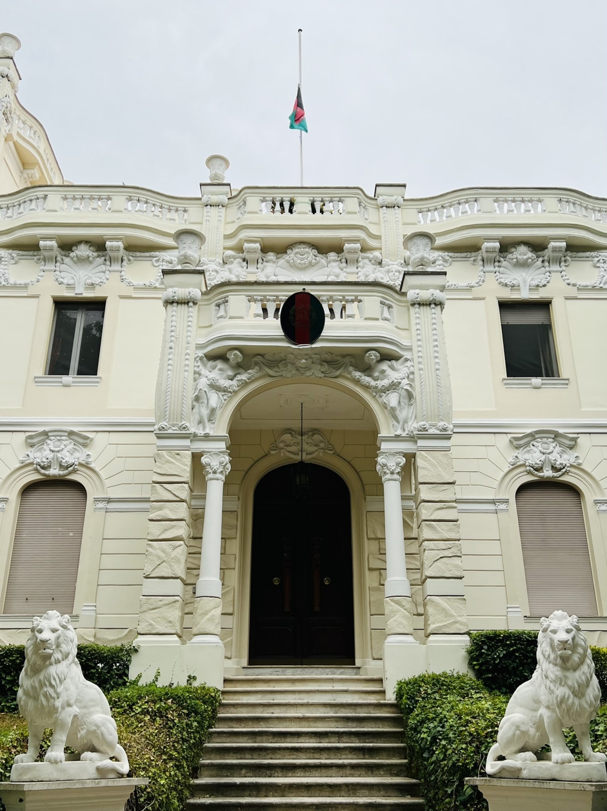 Afghanistan&rsquo;s flag will remain on half-mast at the Embassy of Afghanistan in Rome today