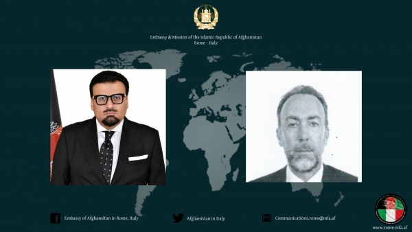 مکالمه تیلیفونی سفیر افغانستان با مشاور امور دیپلوماتیک دفتر صدراعظم ایتالیا